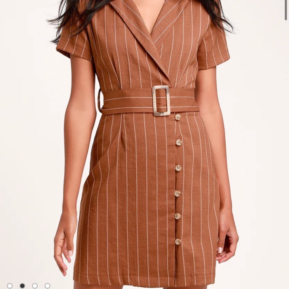 Lulu’s Raegan Belted Mini Dress - Picture 2 of 3